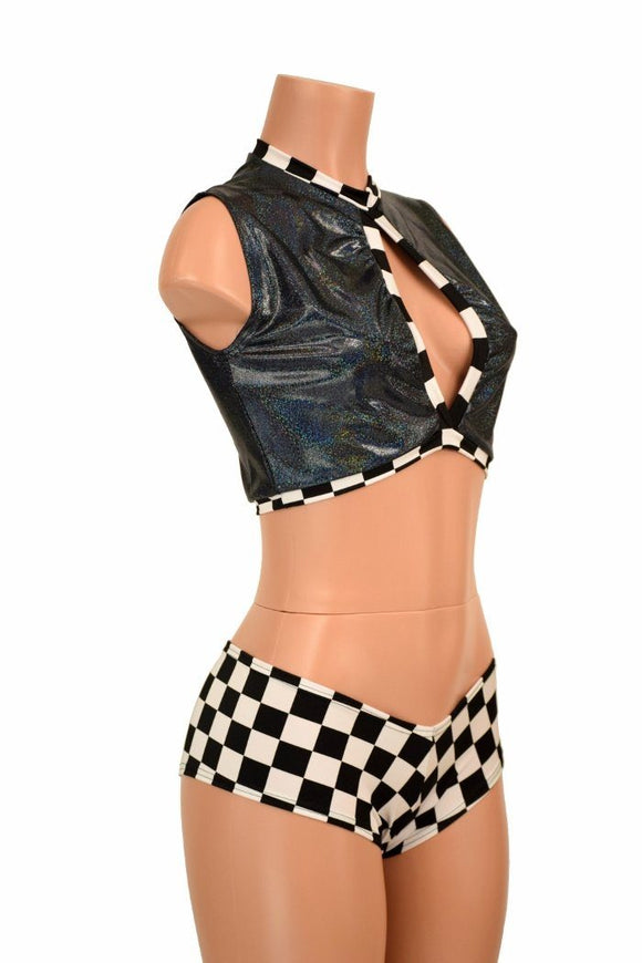 2PC Keyhole Top and Shorts Set - Coquetry Clothing