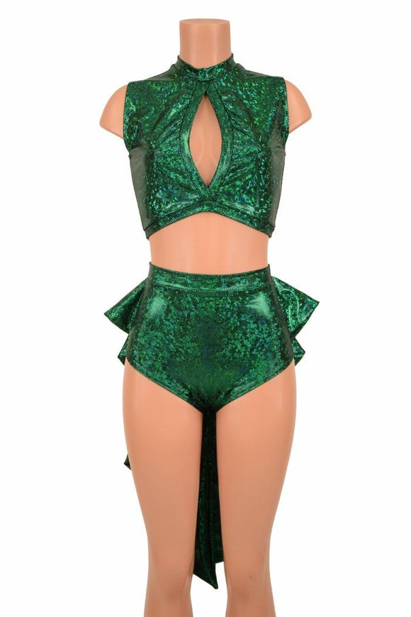 2PC Keyhole Top and Siren Shorts Set - Coquetry Clothing