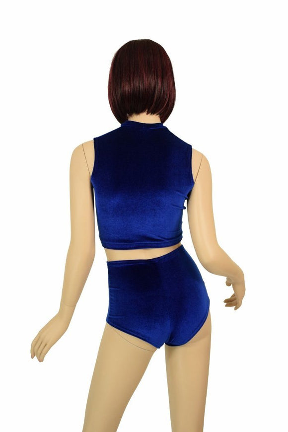 2PC Keyhole Top and Siren Shorts Set - Coquetry Clothing