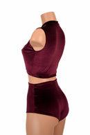 2PC Keyhole Top and Siren Shorts Set - Coquetry Clothing