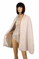 2PC Lace Up Romper & Minky Cape - Coquetry Clothing