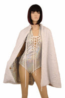 2PC Lace Up Romper & Minky Cape - Coquetry Clothing