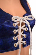 2PC Lace Up Side Panel Top & Siren Shorts Set - 3