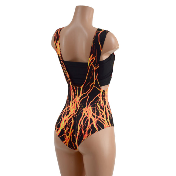 2PC Lace Up Suspender Romper & Tube Top Set - Coquetry Clothing