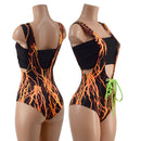 2PC Lace Up Suspender Romper & Tube Top Set - Coquetry Clothing