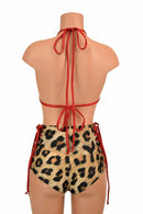 2PC Leopard and Red Set - Coquetry Clothing