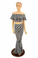 2PC "Luna DeRose" Bell Bottom Flares Set - Coquetry Clothing