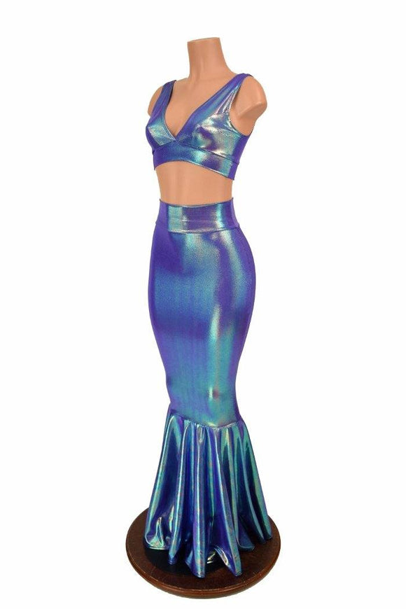 2PC Mermaid Skirt & Starlette Bralette - Coquetry Clothing