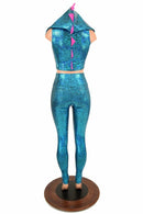 2PC Mock Dragon Catsuit (Leggings & Crop) - Coquetry Clothing