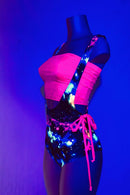 2PC Neon Suspender Romper Set - Coquetry Clothing