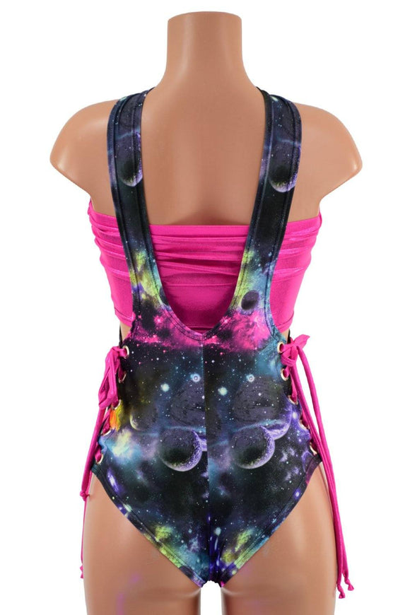 2PC Neon Suspender Romper Set - Coquetry Clothing