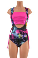 2PC Neon Suspender Romper Set - 5