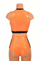 2PC Side Panel Top and Lace Up Set - Coquetry Clothing
