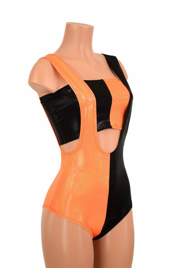 2PC Split Suspender Romper Set - 3