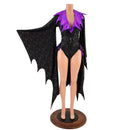 2PC Succubus Sleeve Romper and Tux Back Belt Set - Coquetry Clothing