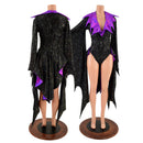 2PC Succubus Sleeve Romper and Tux Back Belt Set - Coquetry Clothing