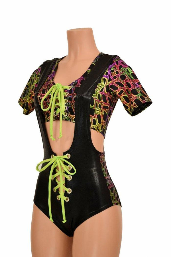 2PC Suspender Romper Set - 2