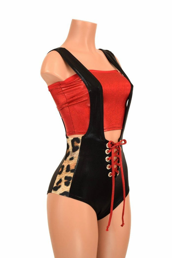 2PC Suspender Romper Set - 2