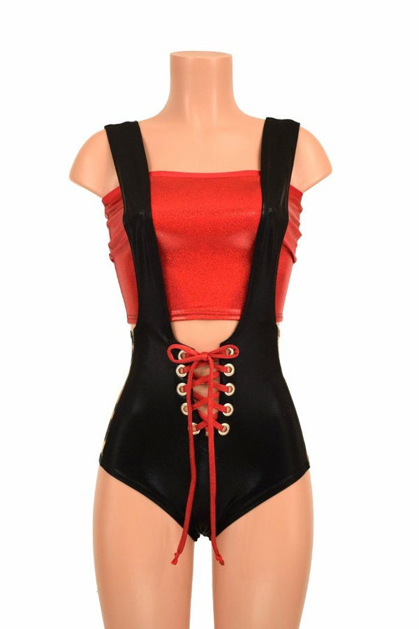 2PC Suspender Romper Set - 5