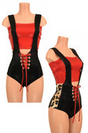 2PC Suspender Romper Set - 1