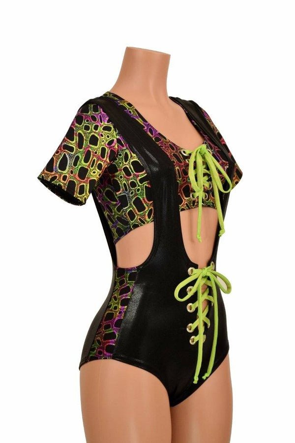 2PC Suspender Romper Set - 1