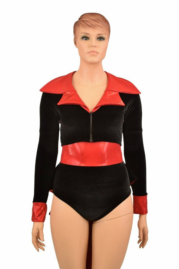 2PC Tuxedo Romper and Jacket Set - Coquetry Clothing