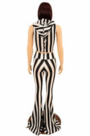 2PC Zebra Dragon Set (Leggings & Crop) - Coquetry Clothing