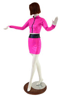 2PC Zipper Front Crop & Bodycon Skirt Set - Coquetry Clothing