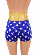 2XL Ready to Ship High Waist Super Hero Shorts - Coquetry Clothing