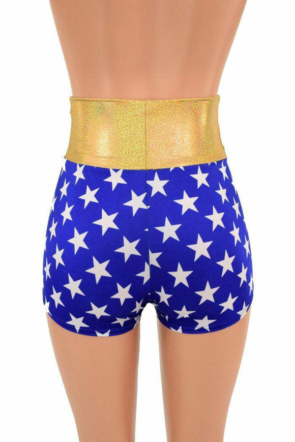 2XL Ready to Ship High Waist Super Hero Shorts - Coquetry Clothing