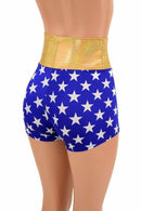 2XL Ready to Ship High Waist Super Hero Shorts - Coquetry Clothing