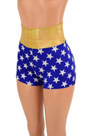 2XL Ready to Ship High Waist Super Hero Shorts - Coquetry Clothing