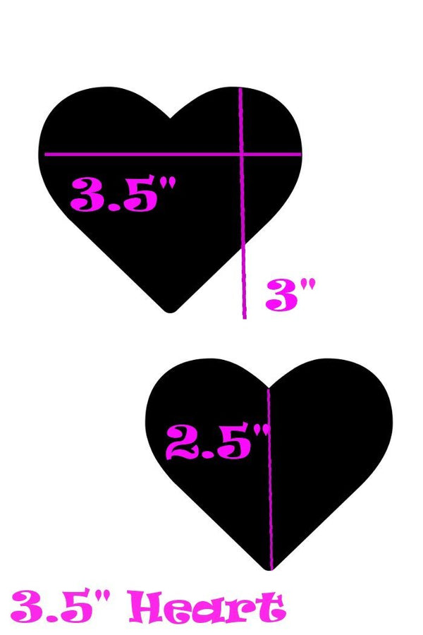 Purple Holographic Heart Pasties - 2