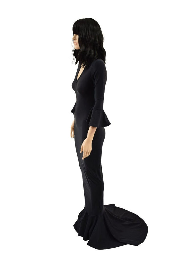 Cartoon Style Morticia Hobble Gown - 6