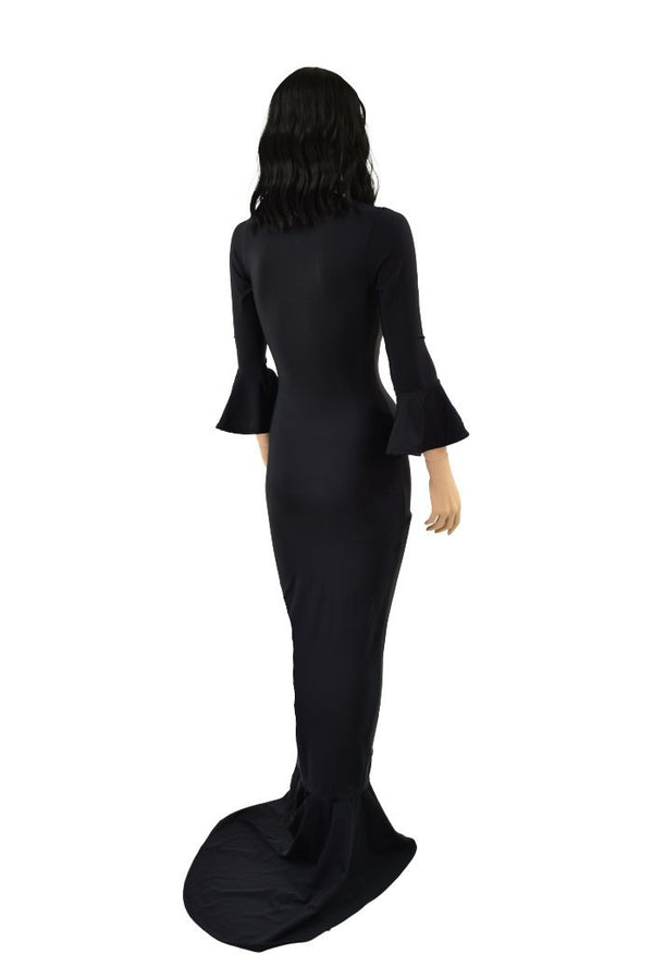 Cartoon Style Morticia Hobble Gown - 4