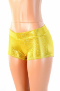 Gold Kaleidoscope Lowrise Shorts - 1