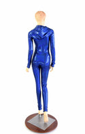 Blue Sparkly Hooded Catsuit - 5