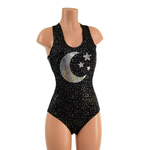 Moon and Stars Applique Romper - Coquetry Clothing