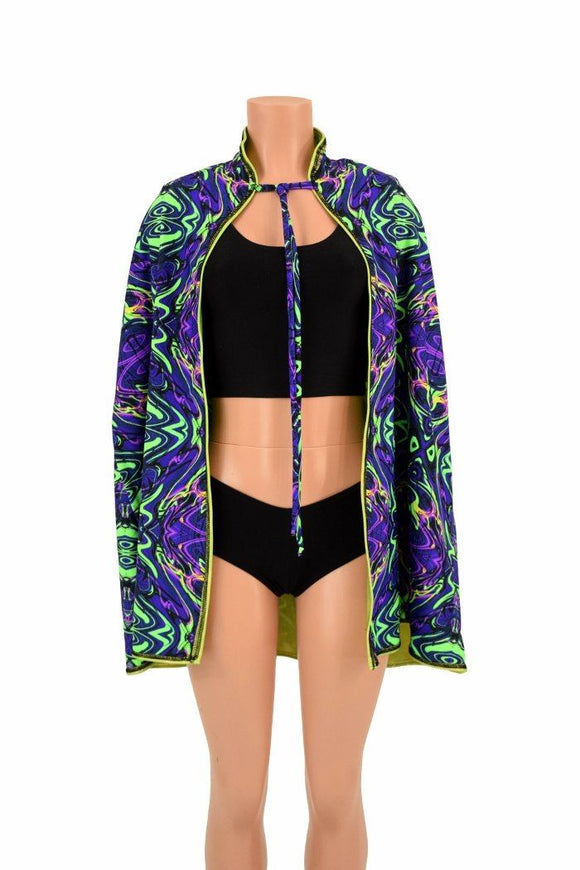 35" Reversible Collared Cape - Coquetry Clothing
