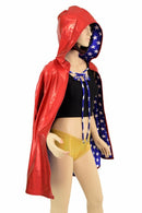 35" Reversible Hooded Cape - Coquetry Clothing