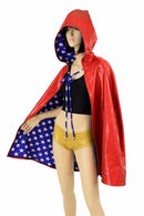 35" Reversible Hooded Cape - Coquetry Clothing