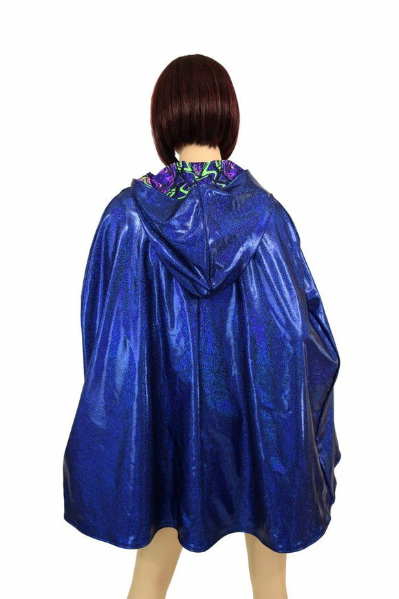 35" Reversible Hooded Cape - Coquetry Clothing