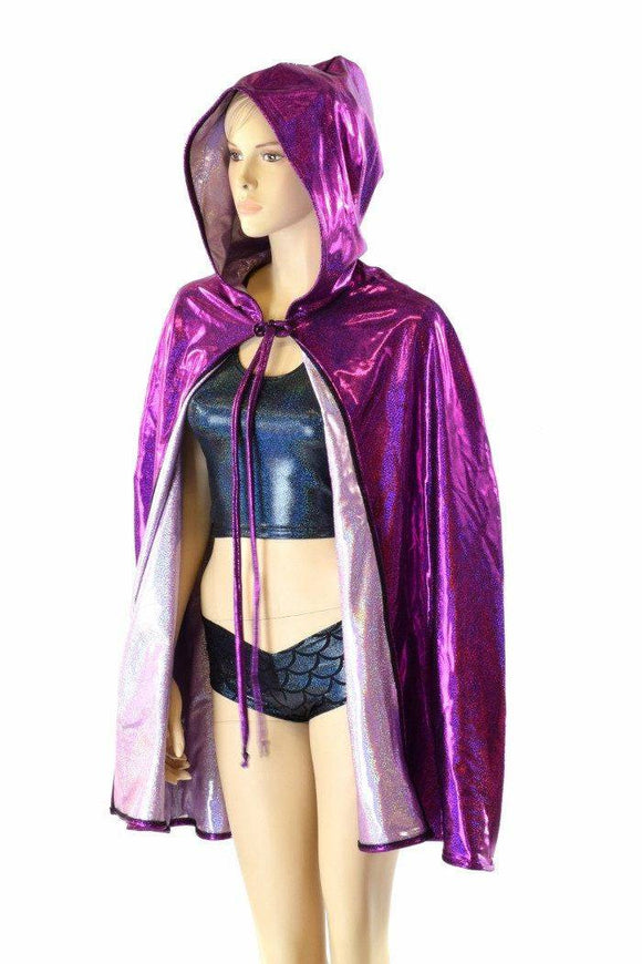 35" Reversible Hooded Cape - Coquetry Clothing