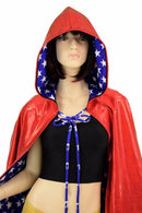 35" Reversible Hooded Cape - Coquetry Clothing
