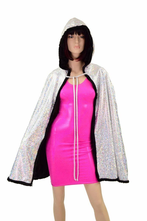 35" Short Hooded Minky Cape - Coquetry Clothing