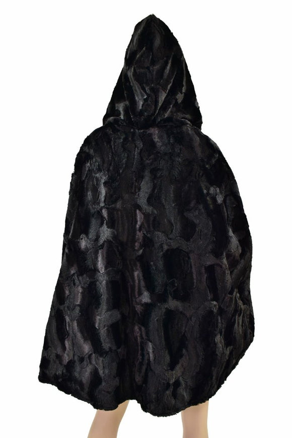 35" Short Hooded Minky Cape - Coquetry Clothing