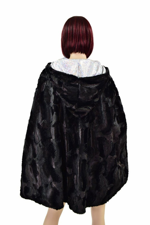 35" Short Hooded Minky Cape - Coquetry Clothing