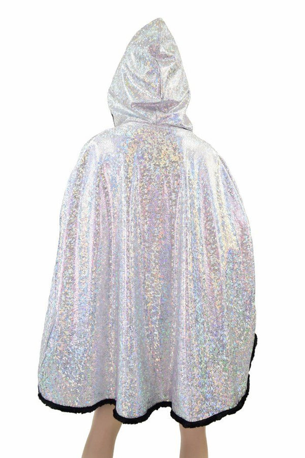 35" Short Hooded Minky Cape - 3