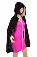 35" Short Hooded Minky Cape - 10