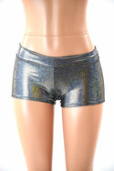 Lowrise Shorts in Silver Holographic - 4